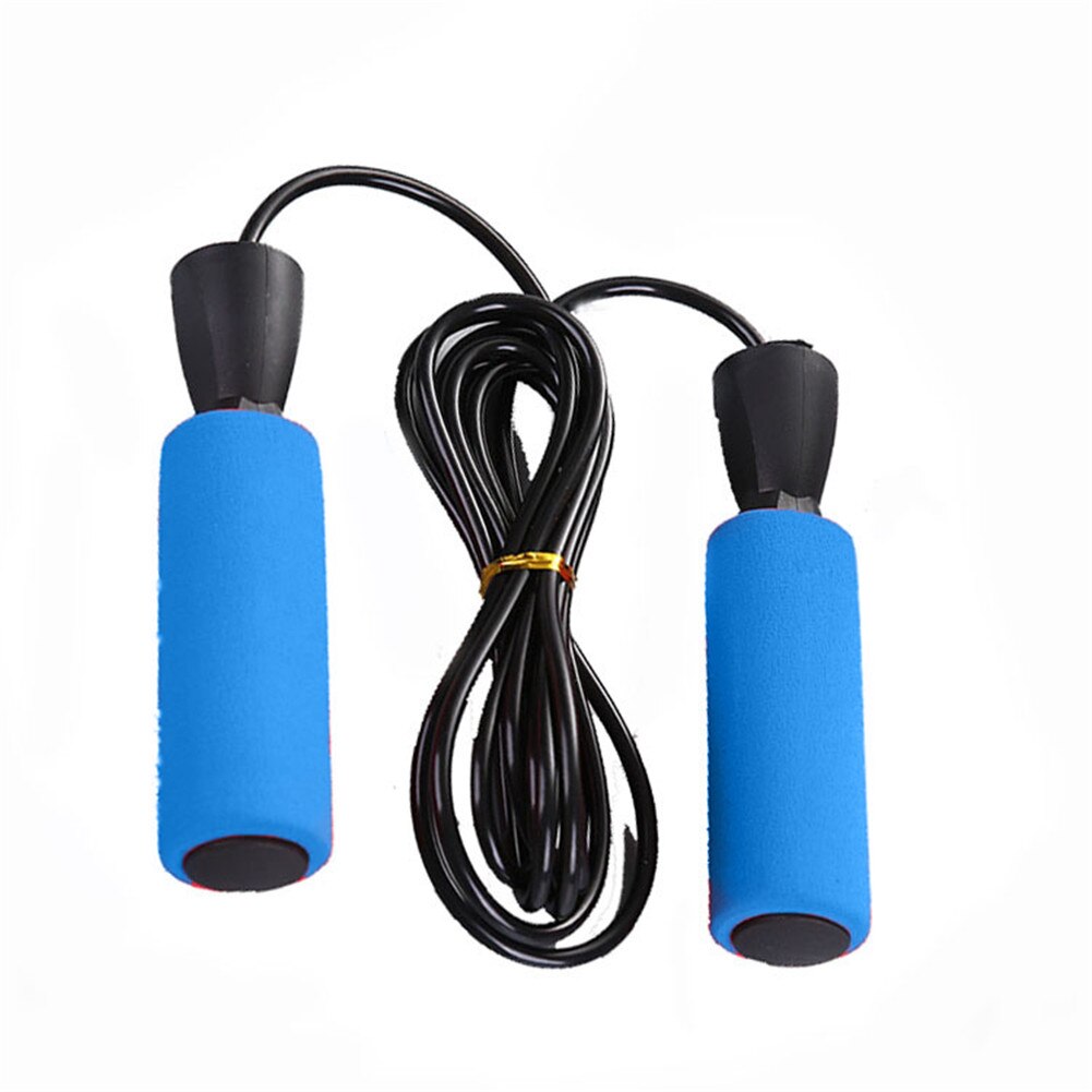 Unisex Sport Fitness Adjustable Fast Speed Jump Wire Skip Rope Skipping Cord: Blue