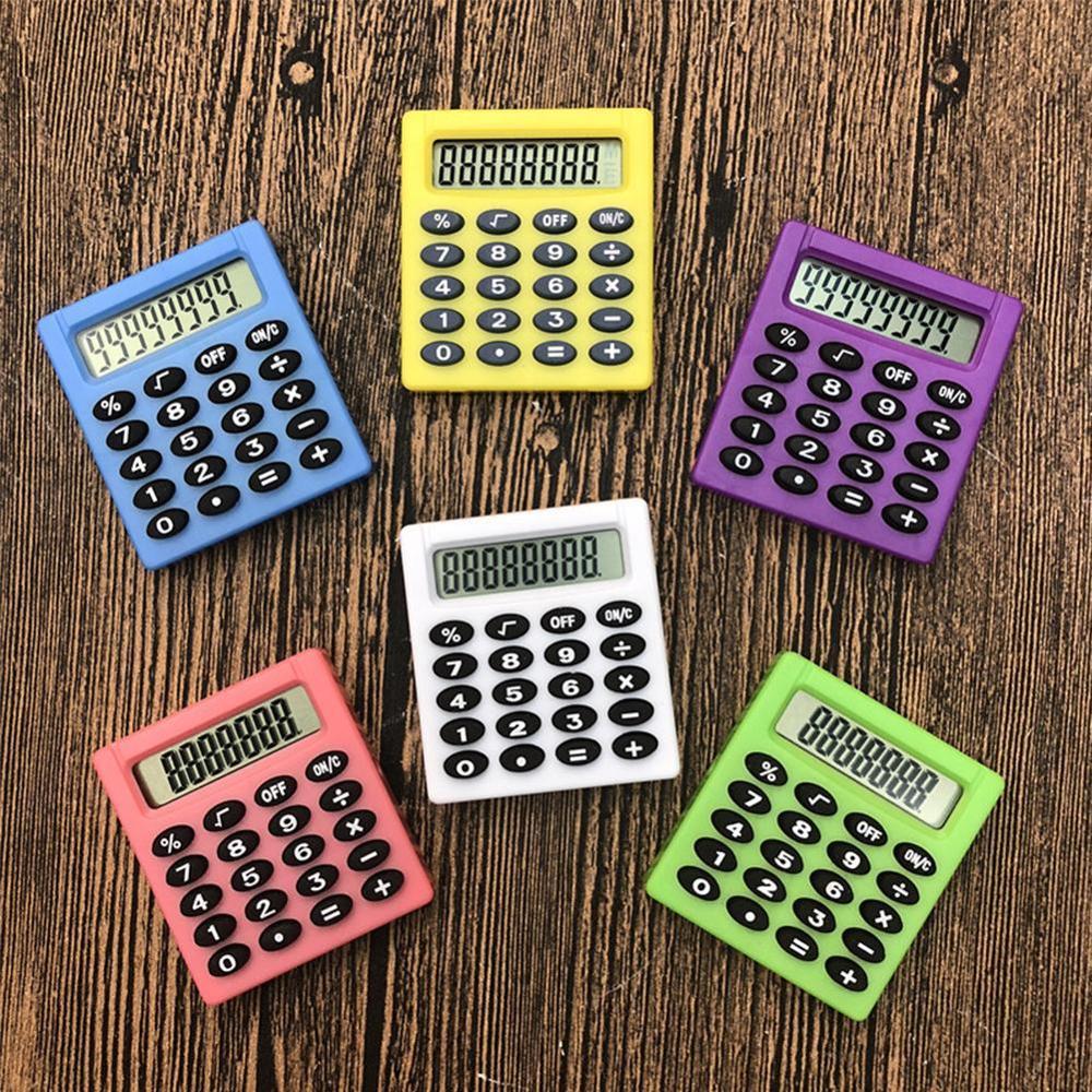Student Small Mini Electronic Calculator Candy Office Calculating 5 Colors Supplies G2M9