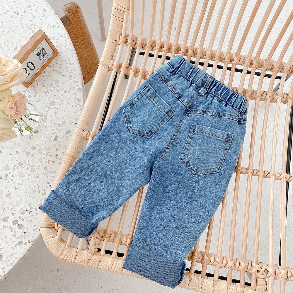 MILANCEL 2021 Spring New Girls Jeans Denim Solid Casual Fashion Pants