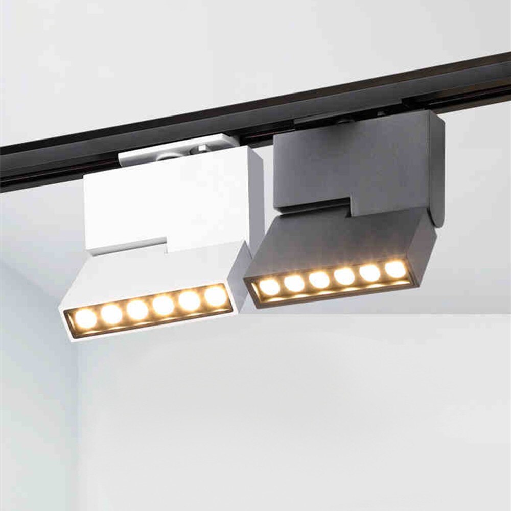 COB Led Track light Lamp 6W 12W Ceiling Rail Track Lamp Lights Spot Rail Spotlights for Clothes Store Shop Lighting Fixtures