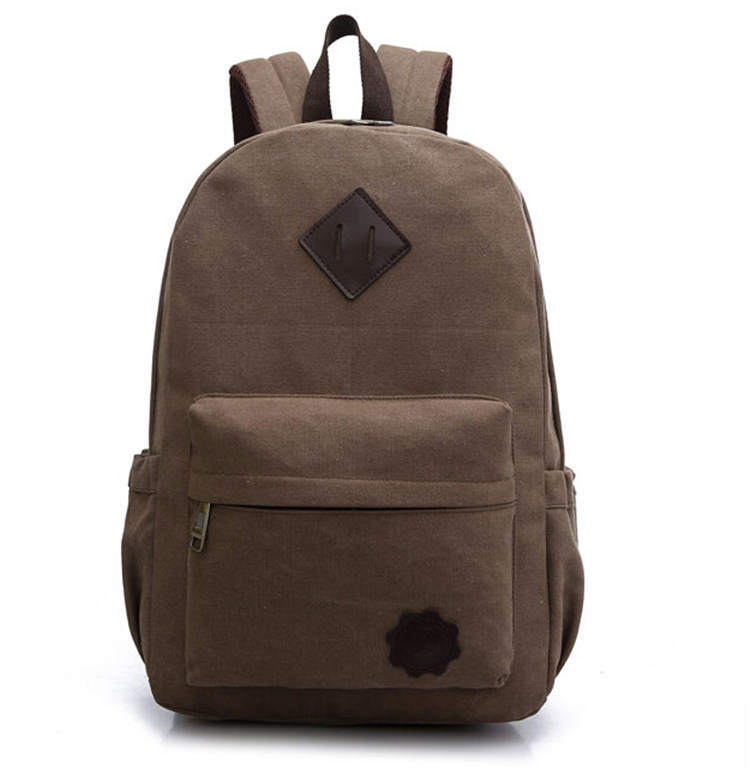 Sac à dos pour ordinateur portable en toile hommes adolescents garçons sacs à dos grand sac d'école Vintage étudiants voyage sac à dos sacs à bandoulière noir XA1054C: Dark Brown