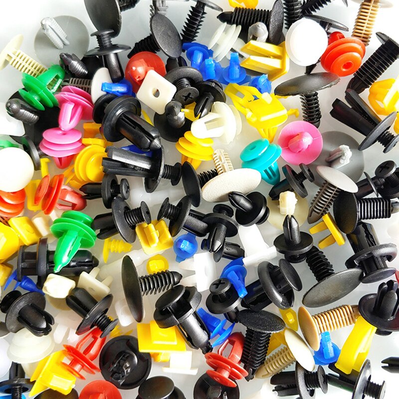 200Pcs Universal Gemengde Auto Fastener Auto Bumper Clips Retainer Auto Bevestiging Rivet Deur Panel Fender Liner