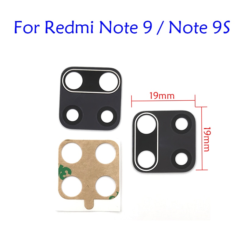 Nieuw Voor Xiaomi Redmi 9A Note 9S 9 Pro Max Achter Back Camera Glas Lens Cover Met Lijm Lijm