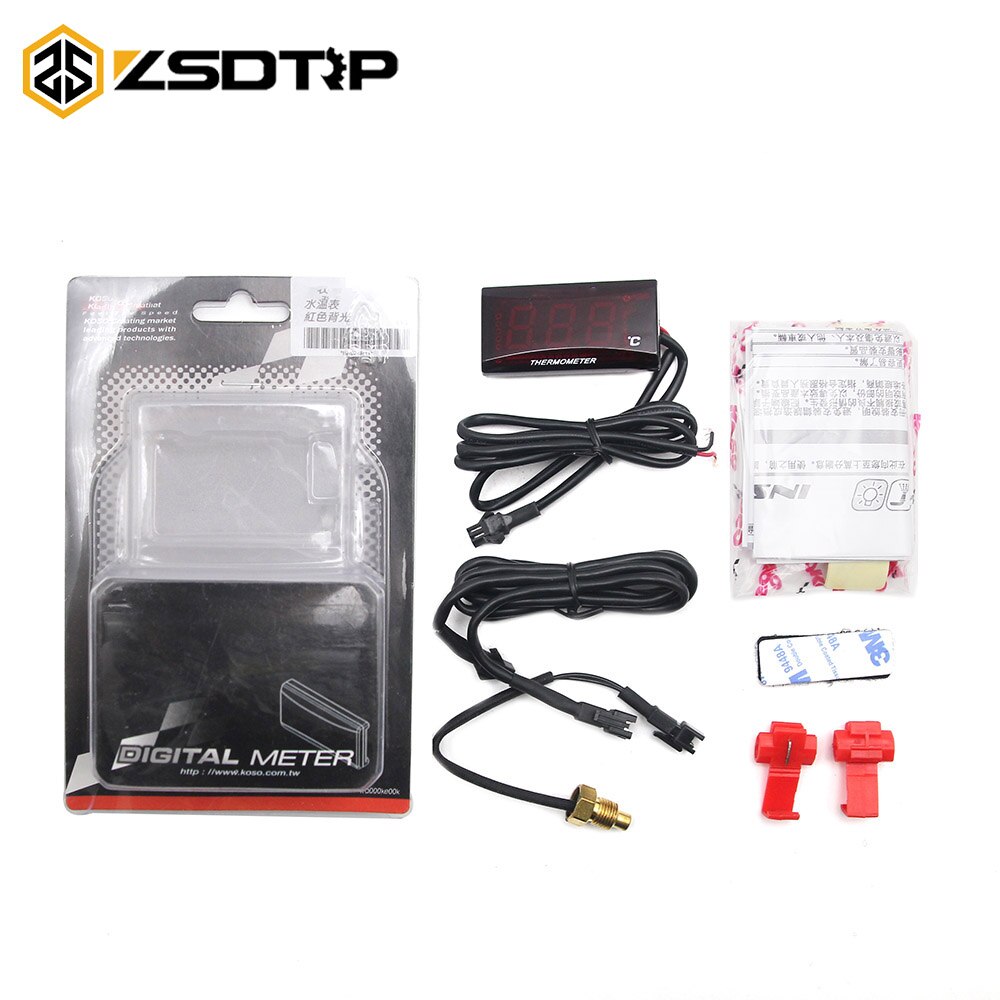 Zsdtrp-koso-termómetro Digital para motocicleta, medidor de temperatura del agua, para MOTO KTM Honda CBR600