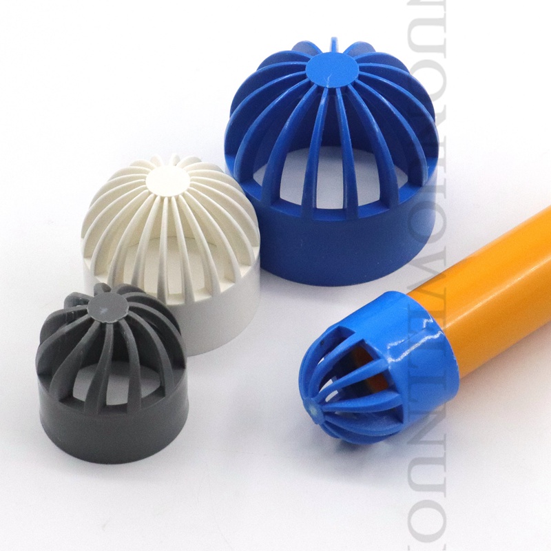 2pcs PVC Air Duct Vent Cover PVC Vent Cap Breathable Cap Aquarium Fish Tank Seafood pool Overflow Pipe Fitting Tube Pervious Cap: Other Color