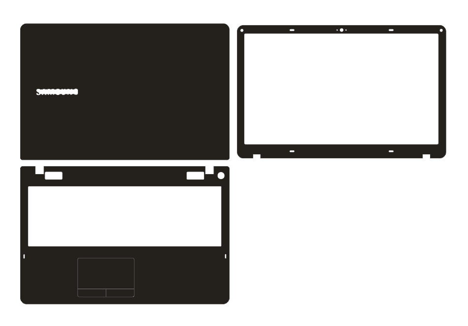 Laptop Carbon fiber vinyl Skin Stickers Cover For Samsung NP370R5E NP470R5E NP450R5V NP450R5U NP510R5E 15.6"