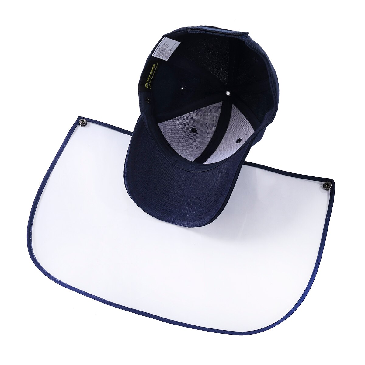 Unisex Solid Color Outdoor Sports Anti-Saliva Anti-Droplet Anti-spitting Full Face Protective Cover Baseball Caps Hats