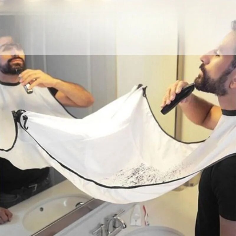 Bavoir de rasage avec ventouse, coupe de barbe, bavoir de coiffure