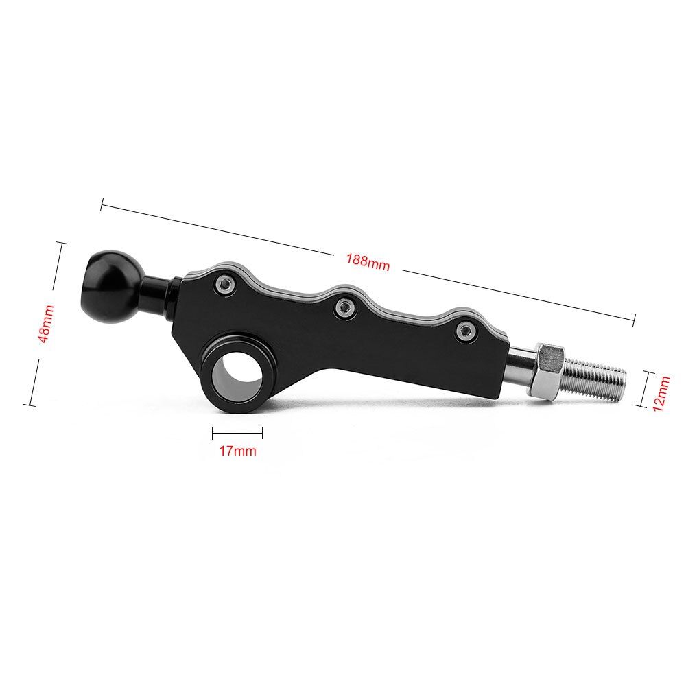 Manette de vitesse réglable courte hauteur | Pour Subaru WRX STI rouge bleu noir sans logo TT101364