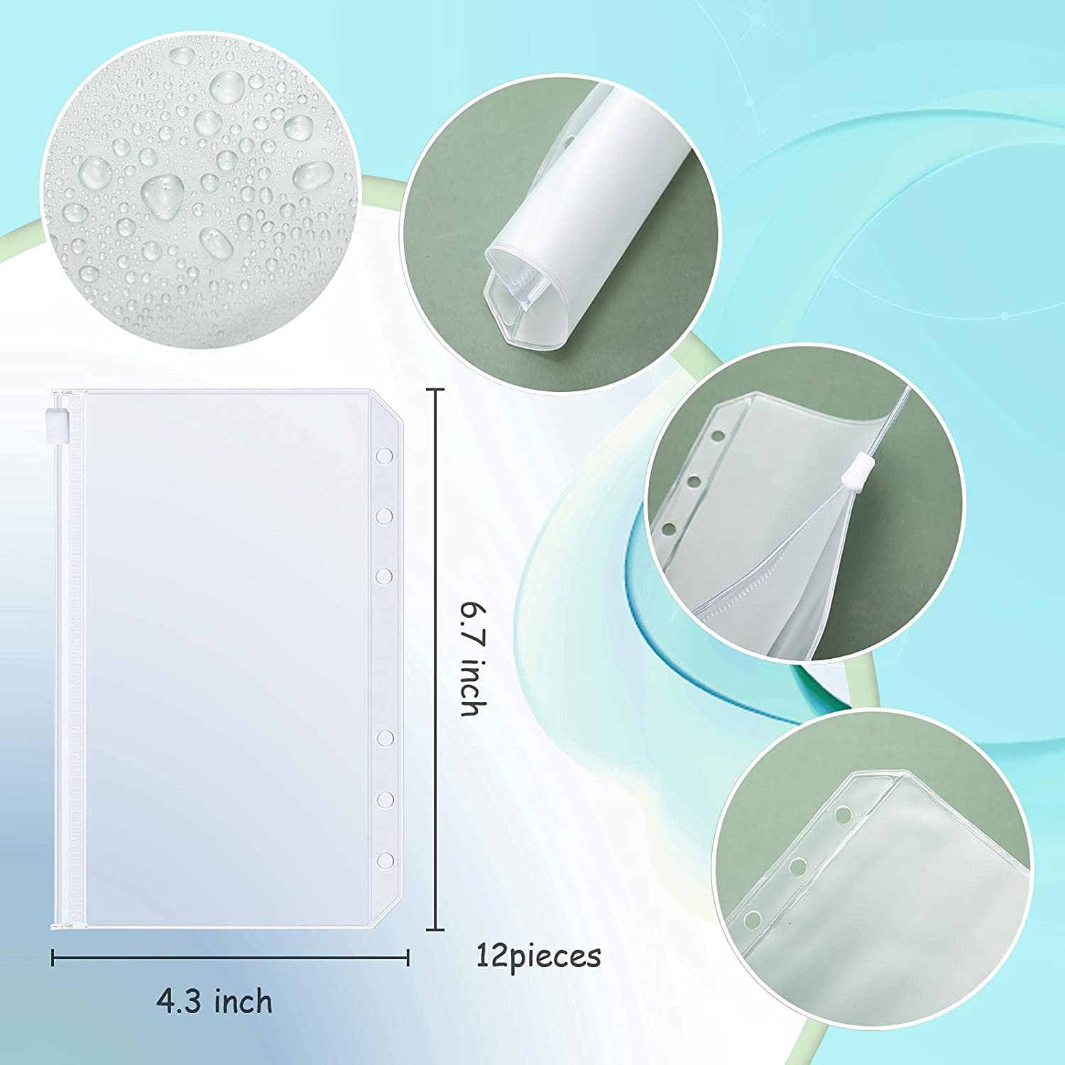 26 Stuks A6 Size 6 Gaten Budget Envelop Planners Met 12Pcs Bindmiddel Zakken 12 Budget Kosten Lakens En 2 brief Label Sticker