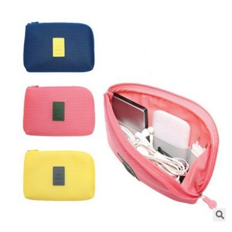 Business Digital Storage Bag Multi-function Power Supply Data Cable Charger Cosmetic Bag Portable Organizer Bag Travel Bag