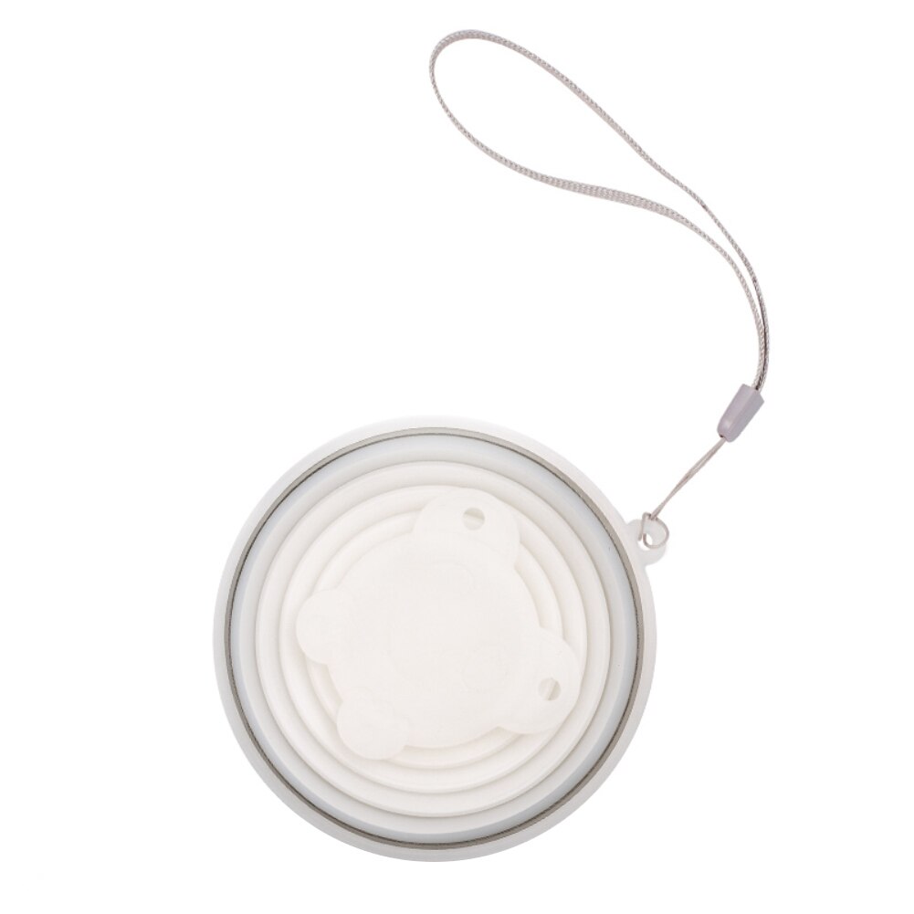 1pc Reusable Durable Silicone Folding Cup Retractable Cup for Office Sports Vogue Multi-use Accessories Helpful Travel Gadget: Transparent Cup