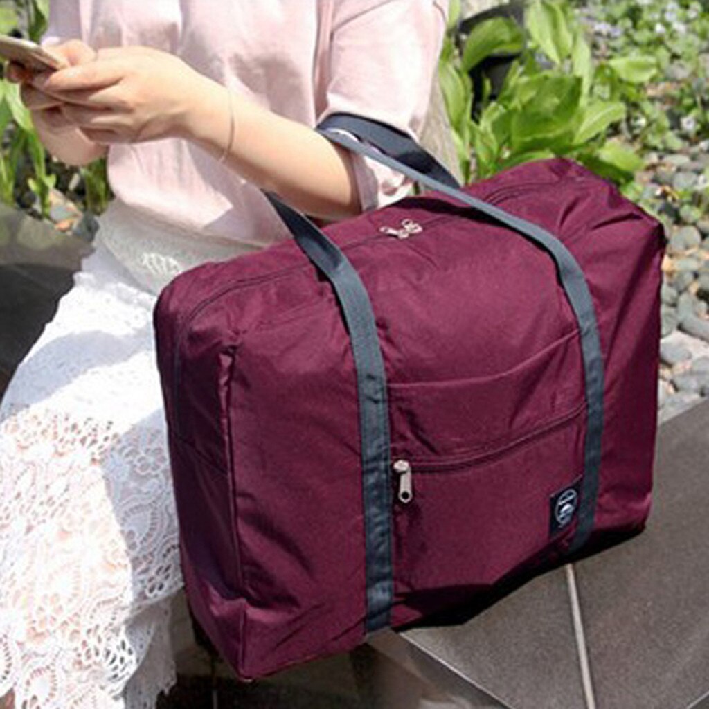 Sac à bagages pliable femmes hommes voyage vêtements organisateurs sac à main sac de sport étanche Portable grand emballage Cubes grande capacité