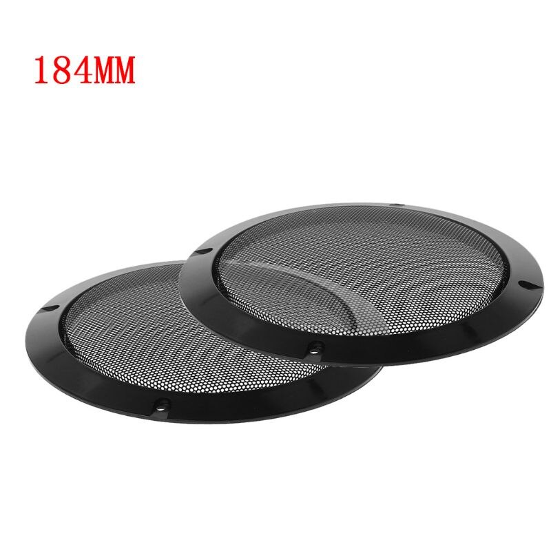 Cubierta protectora de Metal para altavoces, rejilla de acero laminado en frío, decorativa, círculo, accesorios para altavoces DIY, 2 uds.: C