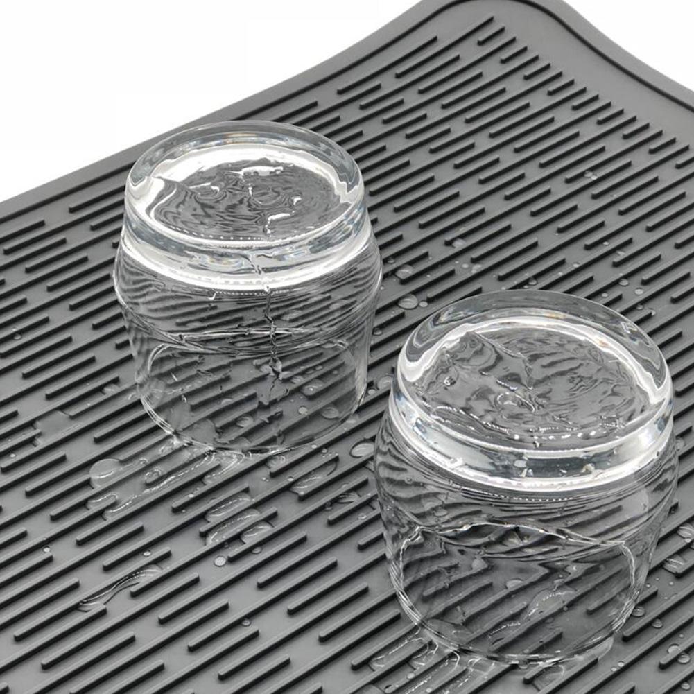 40*50cm stora multifunktionella avloppsplattor i silikon i köket, torkmatta i silikon, torkmatta