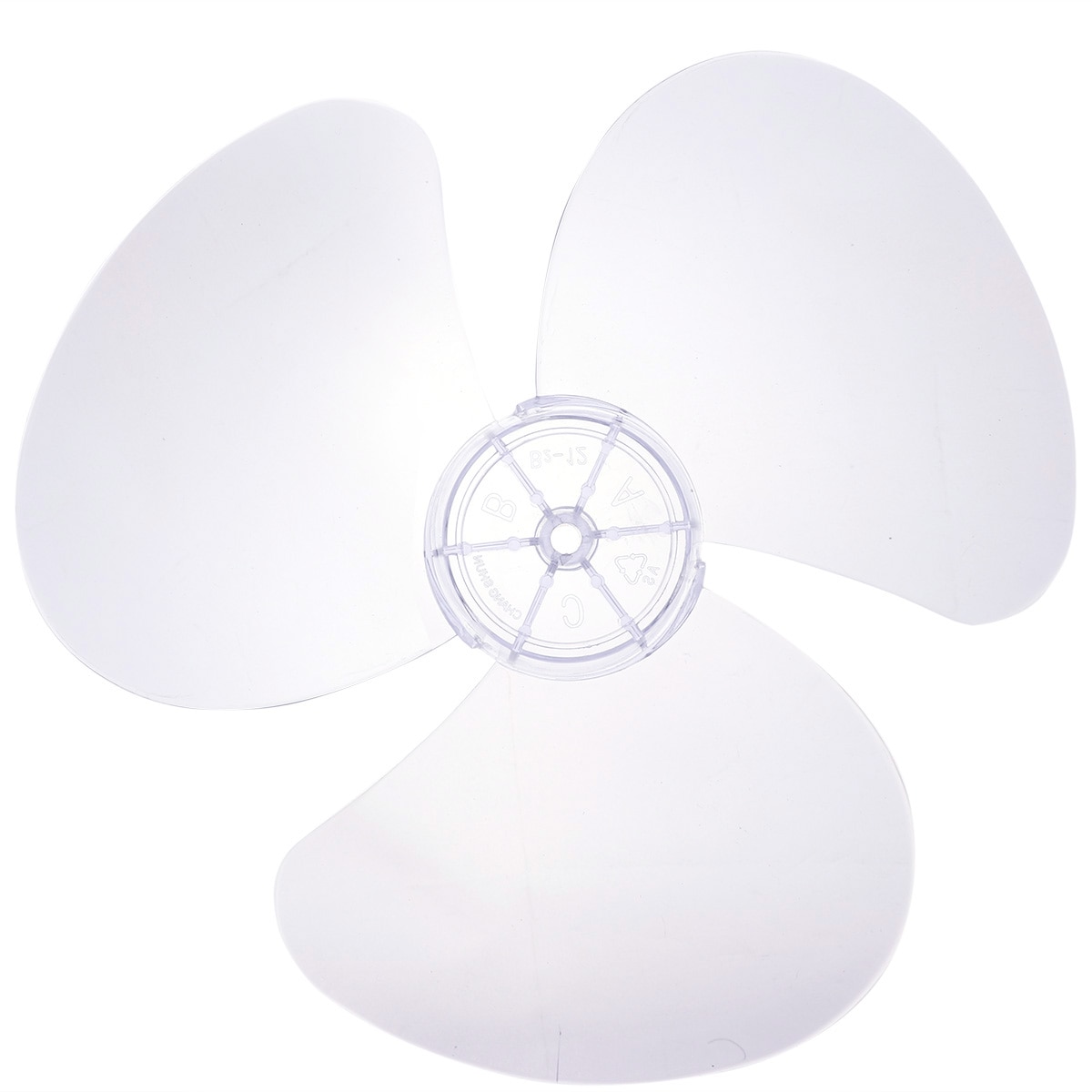 1 Universal 12 Inch Fan Blade Lightweight PP Plastic Clear Three Leaves for Stand/Table Fanner Household Brand Fans Blades Parts