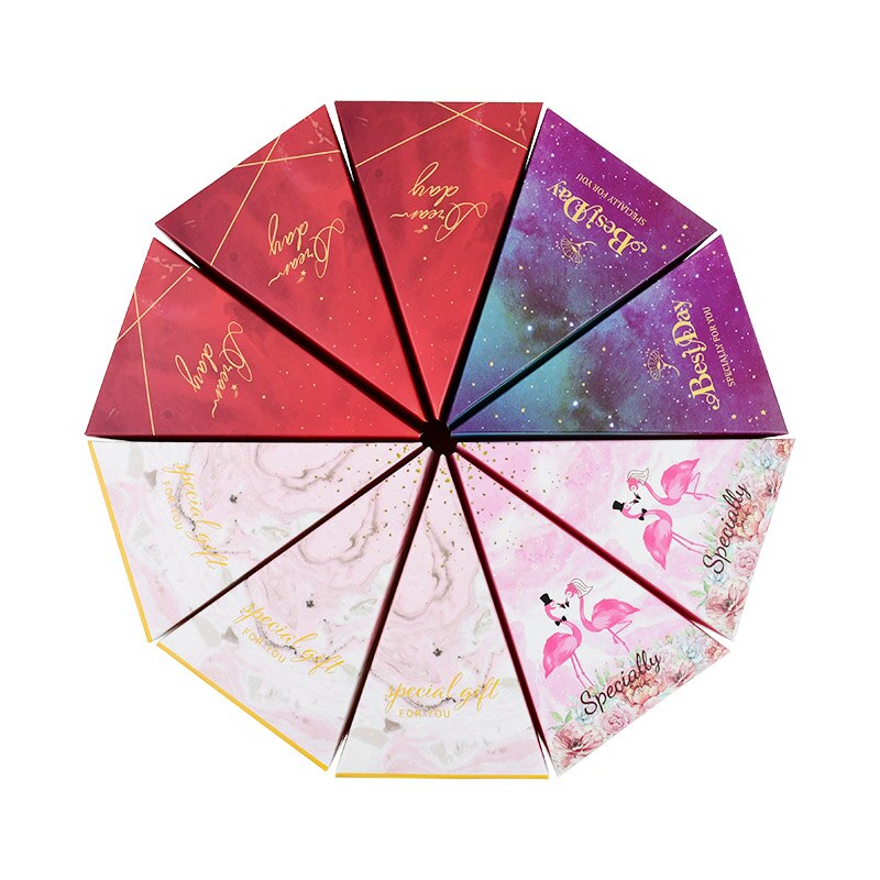 10 sztuk stożek cukierki skrzynka S/L drukowane torby na prezenty pudełka na ślub na urodziny i bociankowe zaopatrzenie solidny czekoladki pakowanie prezentów dekoracje