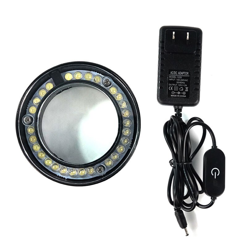 Relife RL-033D Dust-proof Microscope Light Strong Spotlight Touch Switch Snap-on LED Lights For Microscopes Lamp Tools: Black