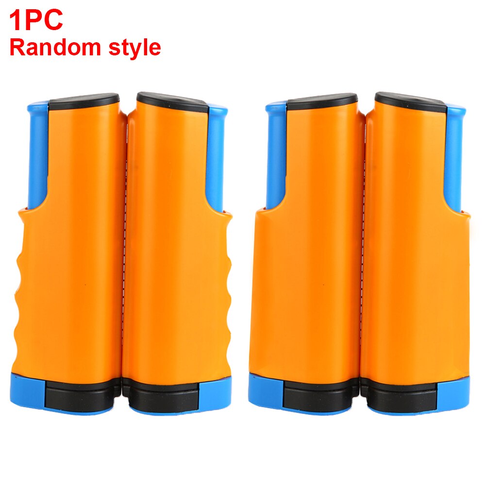 Universal portátil malla Net para tenis de mesa antideslizante reemplazo con firme para una pieza retráctil deporte suministros red gimnasio: Orange And Blue