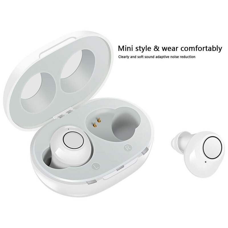 In Stock A39 Rechargeable MiNi Digital Invisible Hearing Aids CIC Amplifier Elderly Deafness Free: White