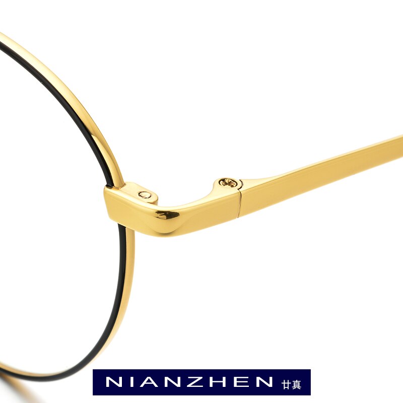 Pure Titanium Glasses Frame Men Vintage Round Myopia Optical Prescription Eyeglasses Women Female Retro Oval Korea Eyewear