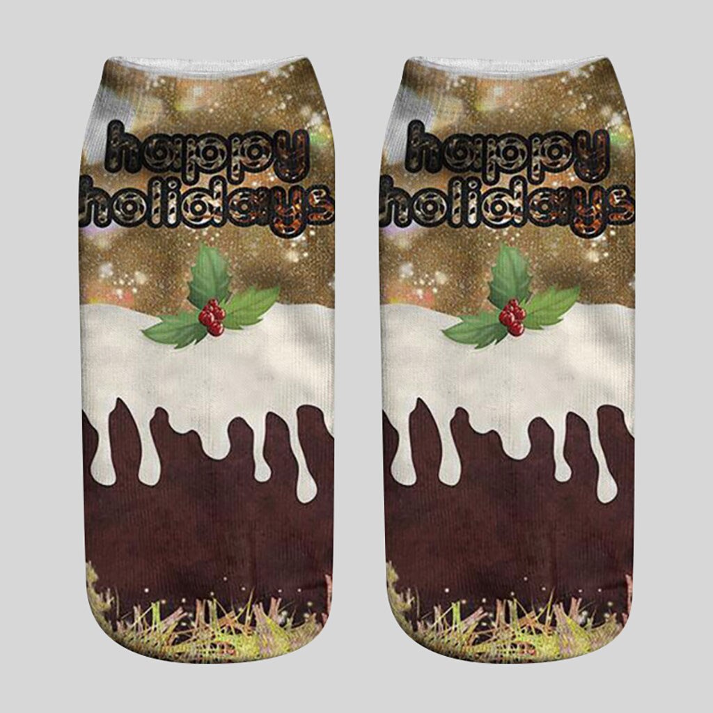 Unisex Ankle Sokken Kerst Grappige 3d Gedrukt Casual Sokken Grappige Comfortabele Leuke Low Cut Harajuku Skateboard Sokken #42: G