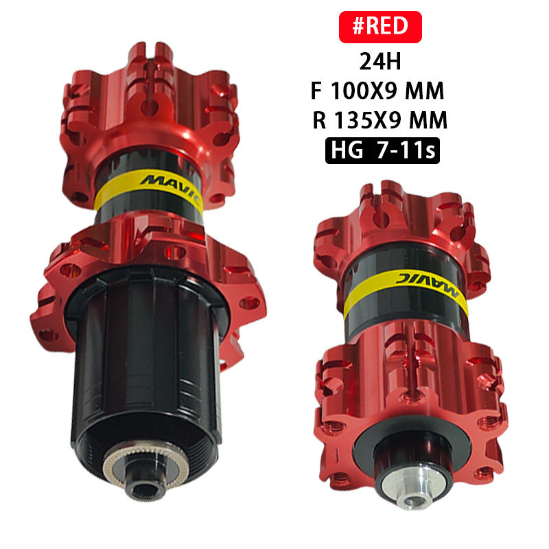 6 Bearing Mtb/Road Bike hub Front Rear 20 24 Holes V Brake Disc Brake QR Thru Bicycle hubs Compatible 7-11 Speed Cassette