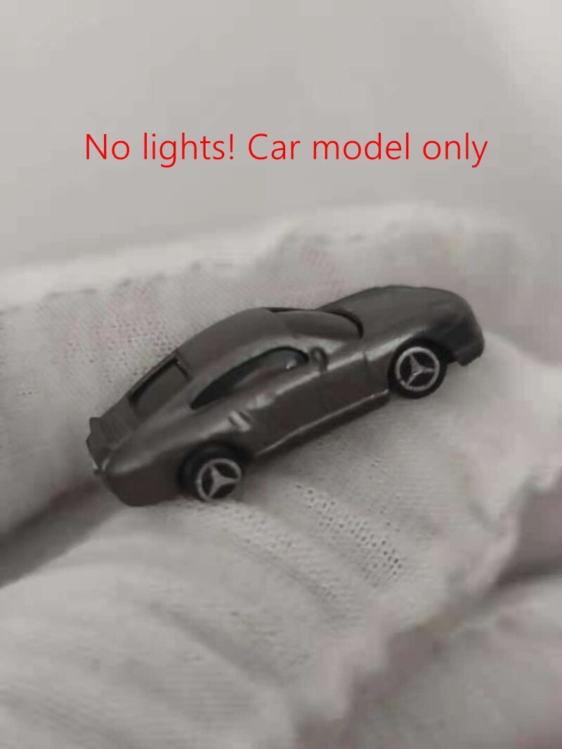 5 Pcs Model Cars with 12v Led Lights Plastic Car 1:87 Ho Scale /railway/railroad/train Building Scenery Layout Set Model HO/N: NO Lamp HO 10PCS