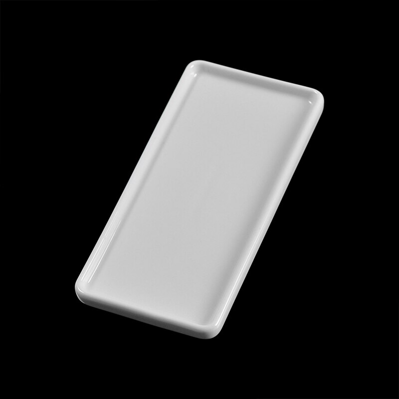 Bathroom Toothbrush Ceramic Base White Porcelain Trays Rectangle Holder Stand Sanitary Storage Bathroom Accessories