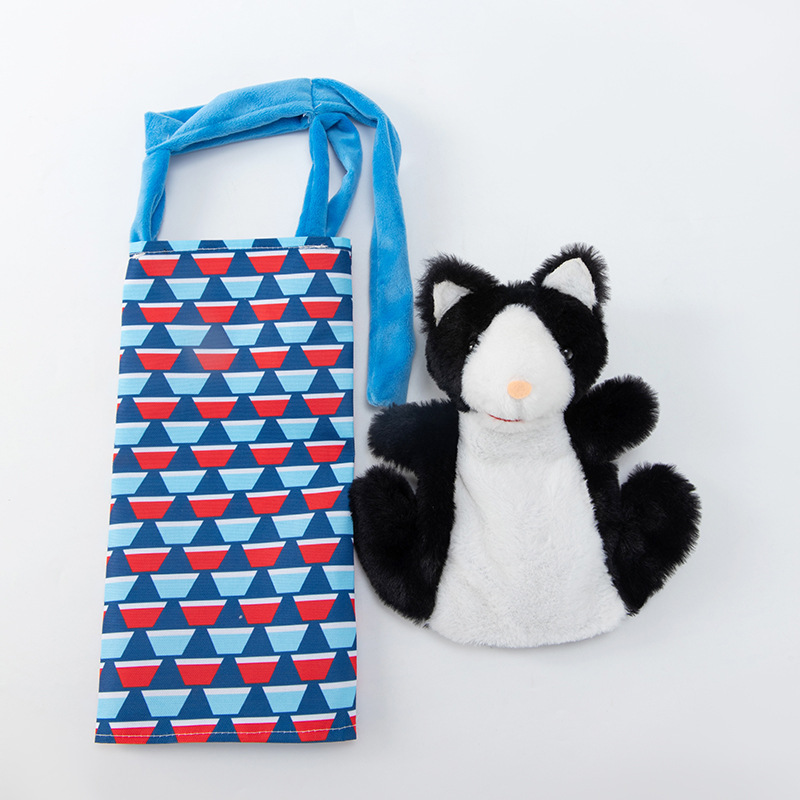 Crianças fantoches brinquedos gatos fantoche lutador gato luta brinquedo interativo fantoche de mão com estofamento resistente para jogar seguro gato cão brinquedos