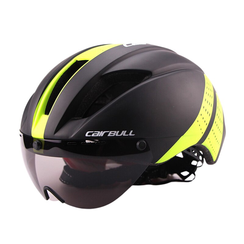 Unisex Cycling Helmet With Goggles Ultralight MTB Bike Helmet Mountain Road Sport Specialiced Bicycle Helmets Bike Equipment: black green M