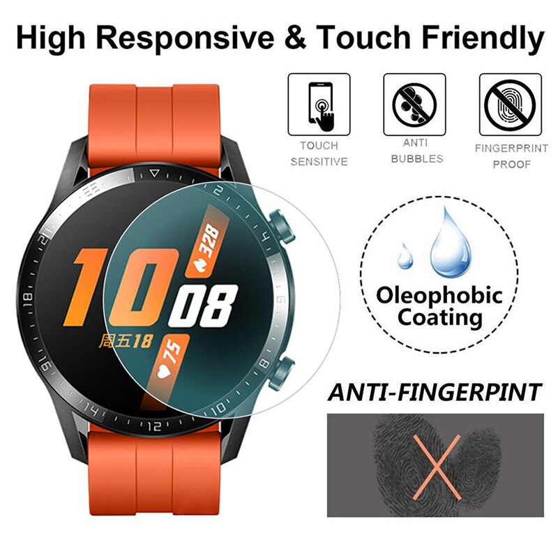 Soft Clear Protective Films For Huawei Watch GT 2 GT2 42MM 46MM Smart watch Full Screen Protector Cover Film (Not Glass)