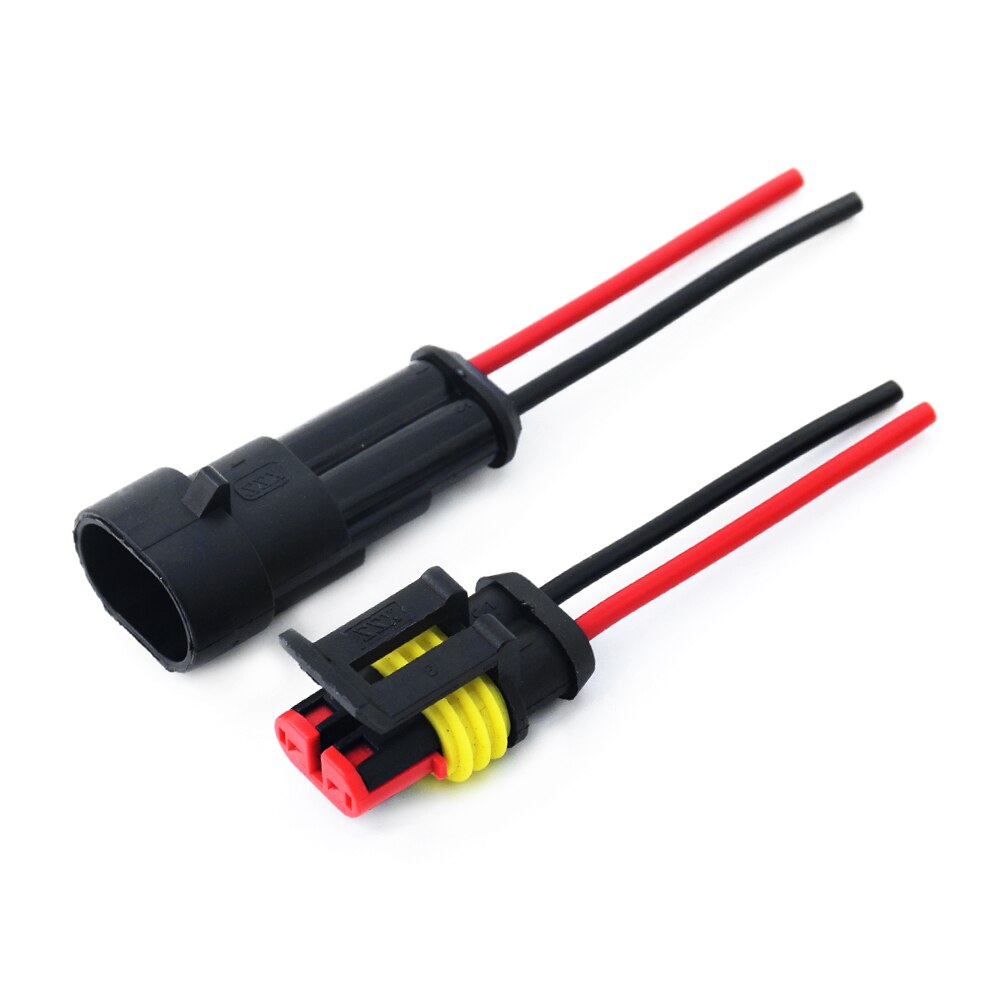 1/2/3/4/5/6 Pin Way Car Waterproof Electrical Auto Connector Male Female Connector Plug Wire 18 AWG harness for Car Motorcycle: 2 pin / 1pc