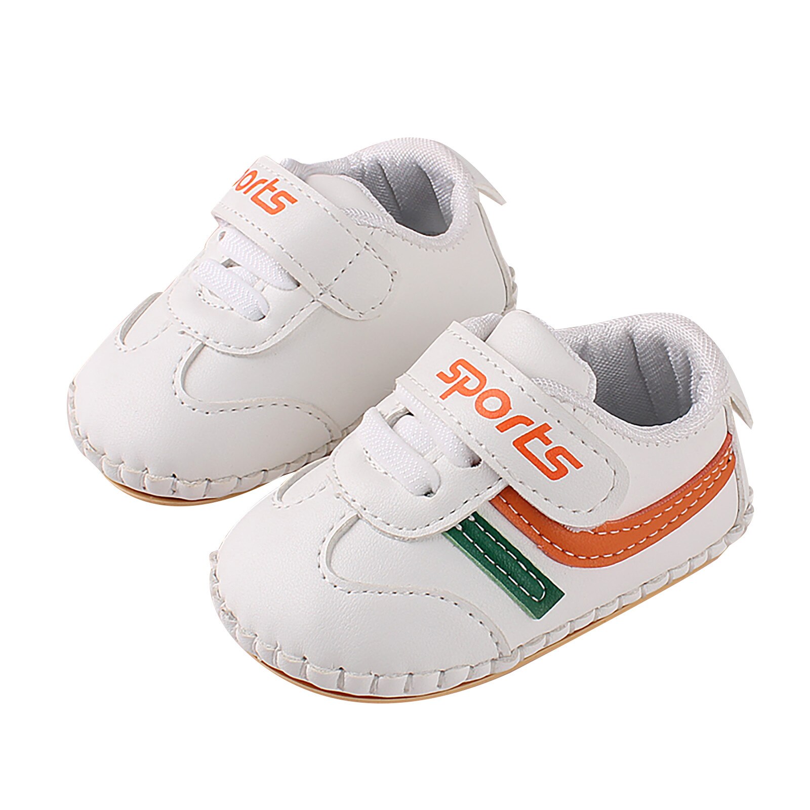 Sandales pour bébés garçons filles, baskets souples antidérapantes pour -né, chaussures d'extérieur: OR / 19