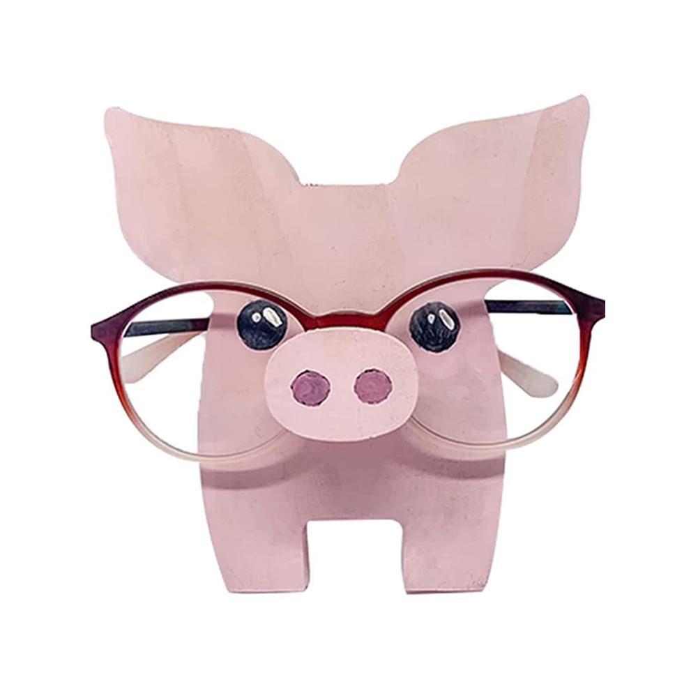 Animal Wood Glasses Rack Hand Carve Eyeglasses Spectacle Sunglasses Holder Stand Animal Puppy Cat Glasses Holder Stand