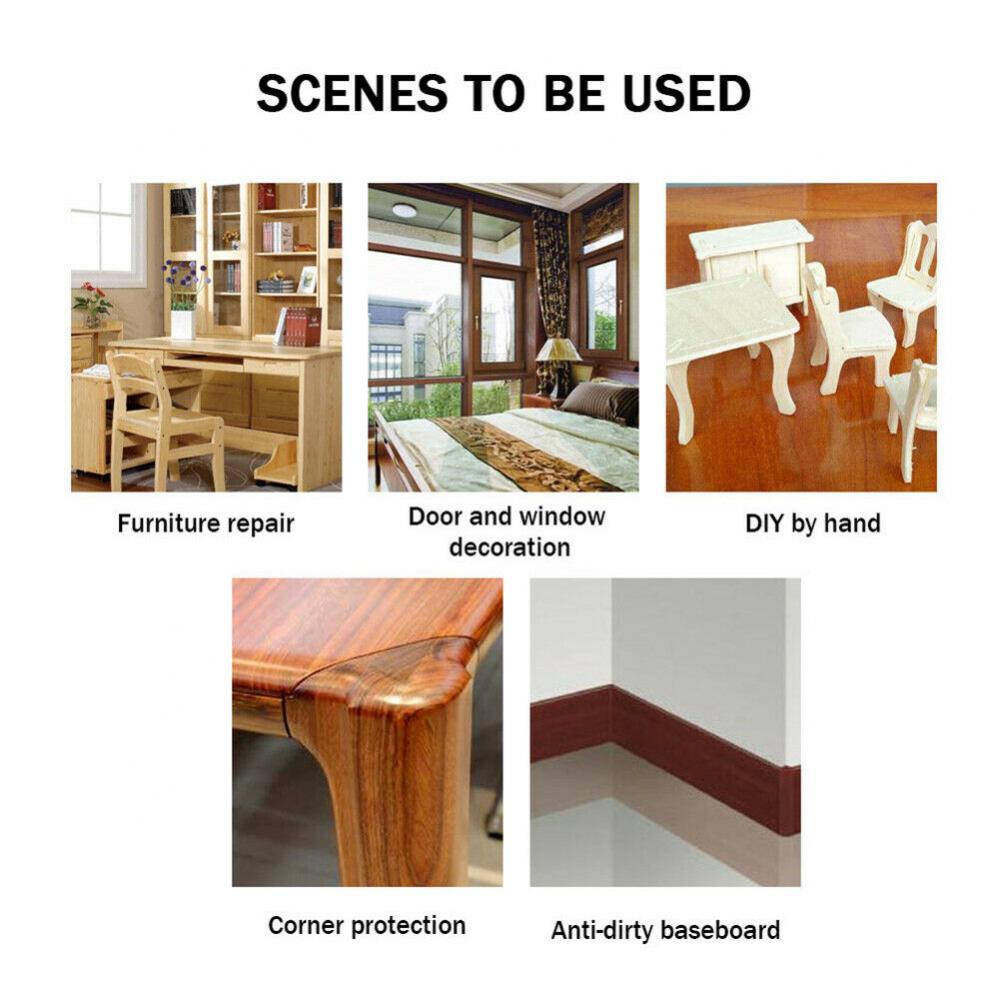 Self Adhesive Fix Patch Leather Wood Grain Tape Sofa Furniture Baseboard Repair Subsidies PU Fabric Stickers PU Leather Patches