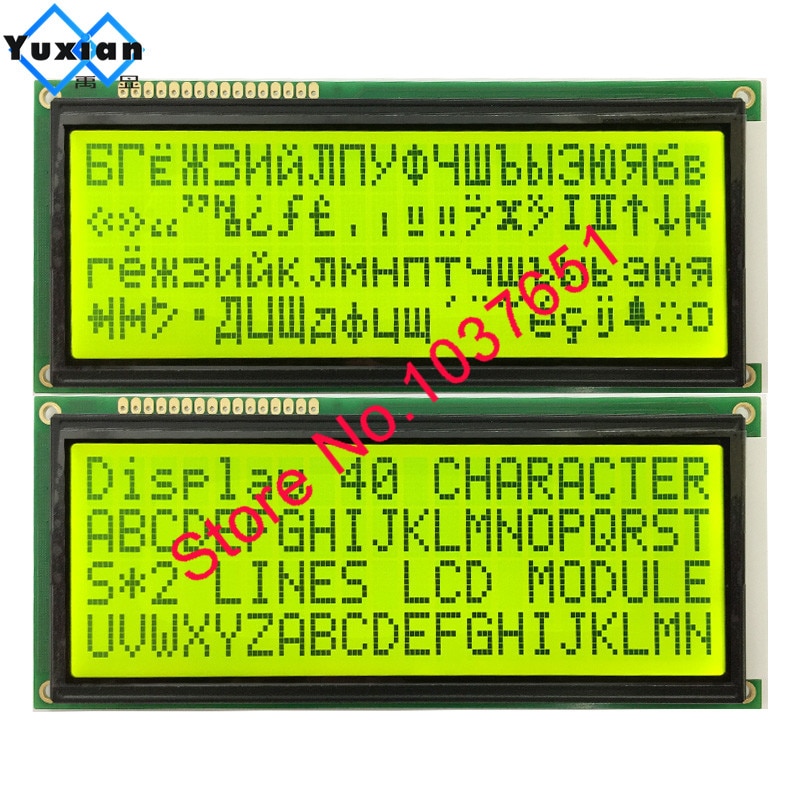 204 2004 police cyrillique russe grand caractère taille écran lcd module vert bleu 146*62.5mm 1 pièces LC2042 WH2004L