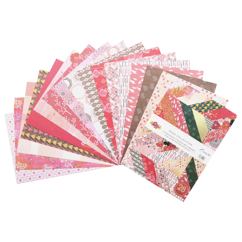 Path A5 &amp; A6 Scrapbooking Pattern Craft Decorative Papers One Side Designs Background Origami Pack Acid Free