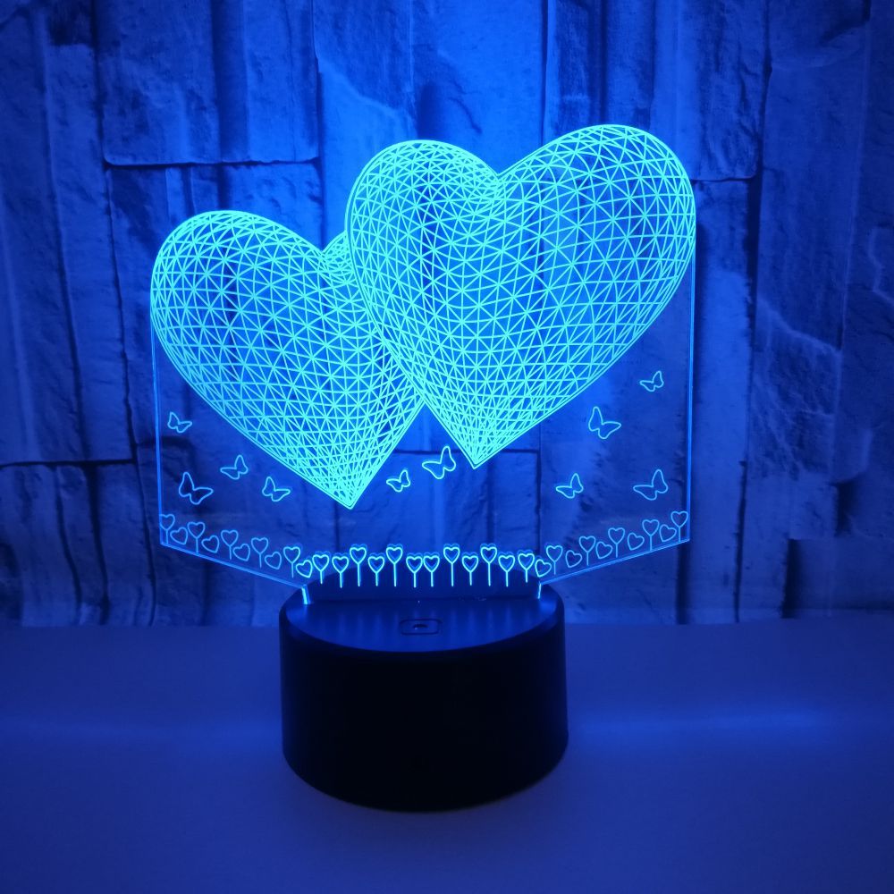 Nachtlampje liefdeshart ballonnen zwaan 3d led tafel bureaulamp kleurverandering slaapkamerinrichting voor vriendin valentijnsdag