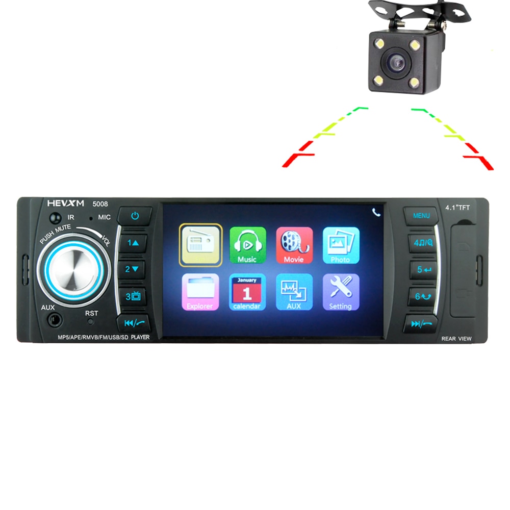 Car Video Player 4.1" TFT LCD Screen Car MP4 MP5 Player Bluetooth Stereo Radio FM SD / MMC / USB without Rear View Camera