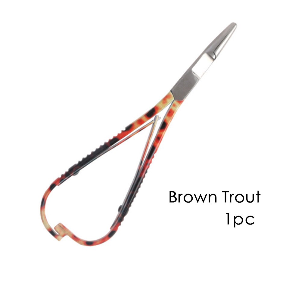 Maxcatch  de041/042 lapaset saksipuristimet sateenkaari/taimen kuvio perhokalastustyökalut pihdit kalastustarvike: Taimen 1pc