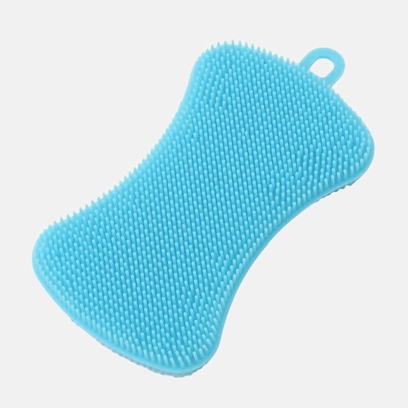 1/3/4pcs Kitchen Cleaning Brush Silicone Dishwashing Brush Fruit Vegetable Dish Washing Cleaning Brushes Pot Pan Sponge Scrubber: 2