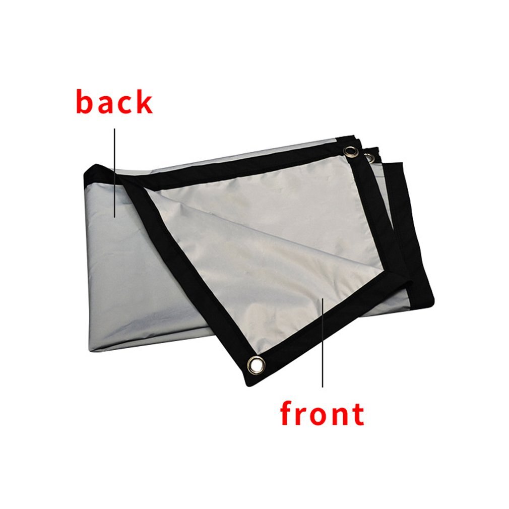 Fold Metal Anti-light 16:9 Black Edge Drilling Hd Restore Clear Imaging With Hook Rope Projection Screen