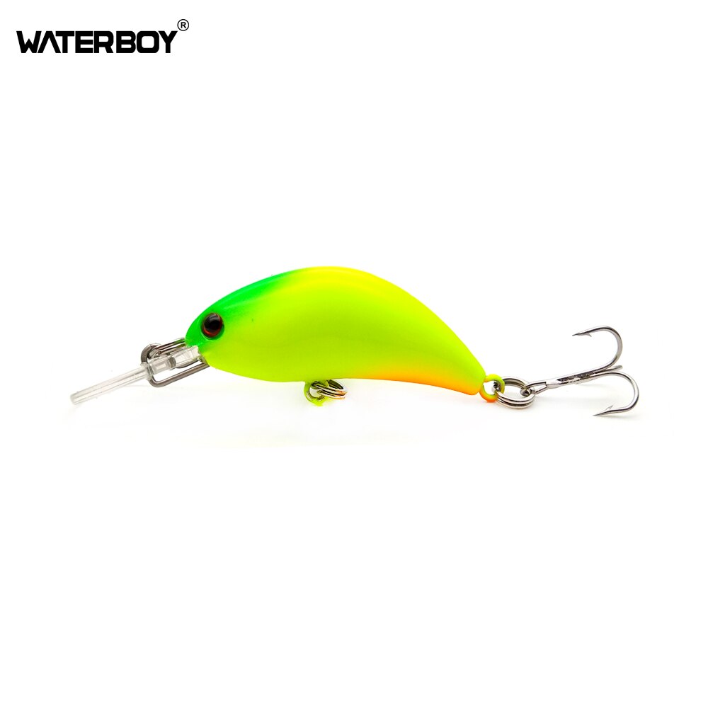 Waterboy Mini Crankbait Lokt Vissen Artificail Aas 4 Cm 1.6in 3.4G 0.1 Oz Wobbler Plastic Vissen Lokken Tackle Bas pesca Lake: C3