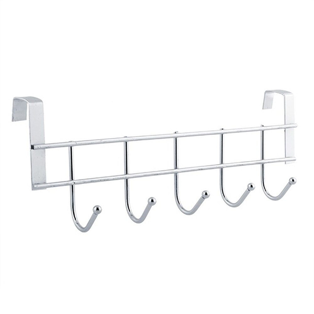 Metallplätering 5 krokar klädkrokar dörr badrum kök sovrum handdukshängare hängslinga arrangör  #25