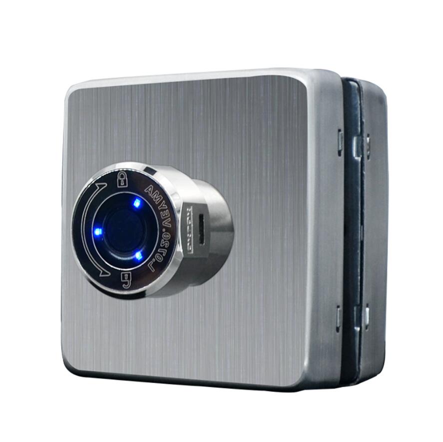 Smart Fingerprint Lock battyer power Fingerprint Gate Door Lock 20 Users for Frameless Glass Door