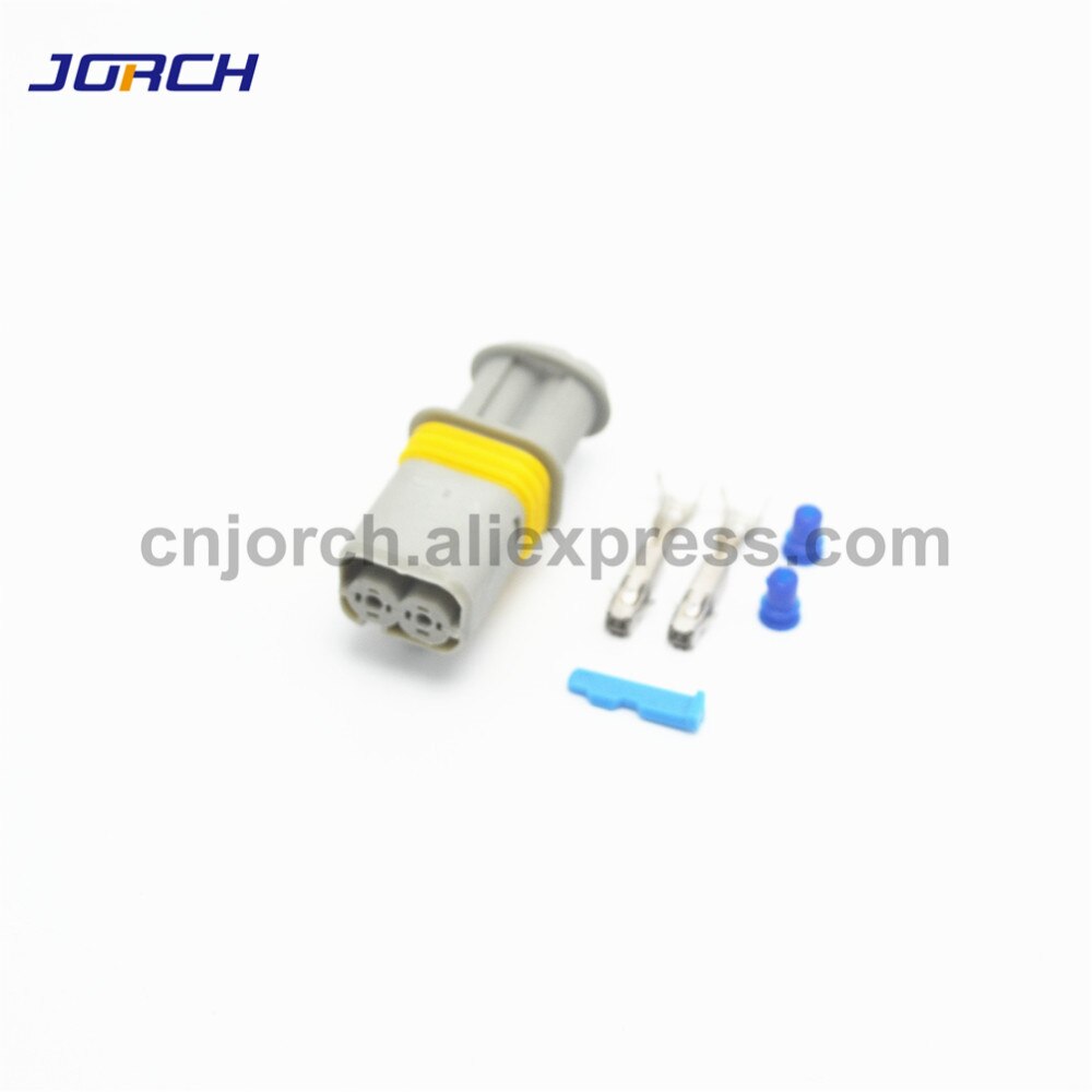 5 Sets 2pin Lear Connector 18385000002 Vrouwelijke Elektrische Auto Connectors Verzegelde Automotive Plug 18385.000.002