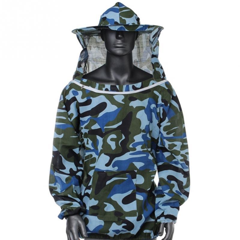 Ropa de Pesca bee keeping suit chaqueta con capucha para hombres abrigo de secado rápido camisa de Pesca para senderismo ciclismo ropa de Pesca: MULTI