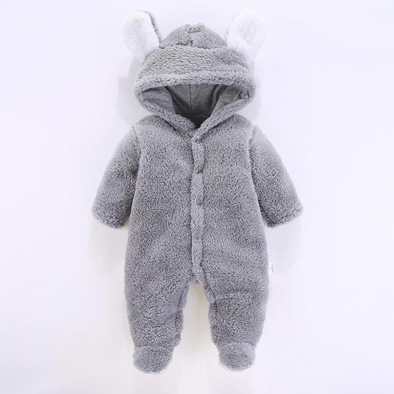 Pasgeboren Baby Winter Kleding Baby Baby Meisjes kleding soft fleece Uitloper Rompertjes pasgeboren-12 m Jongen Jumpsuit 7479