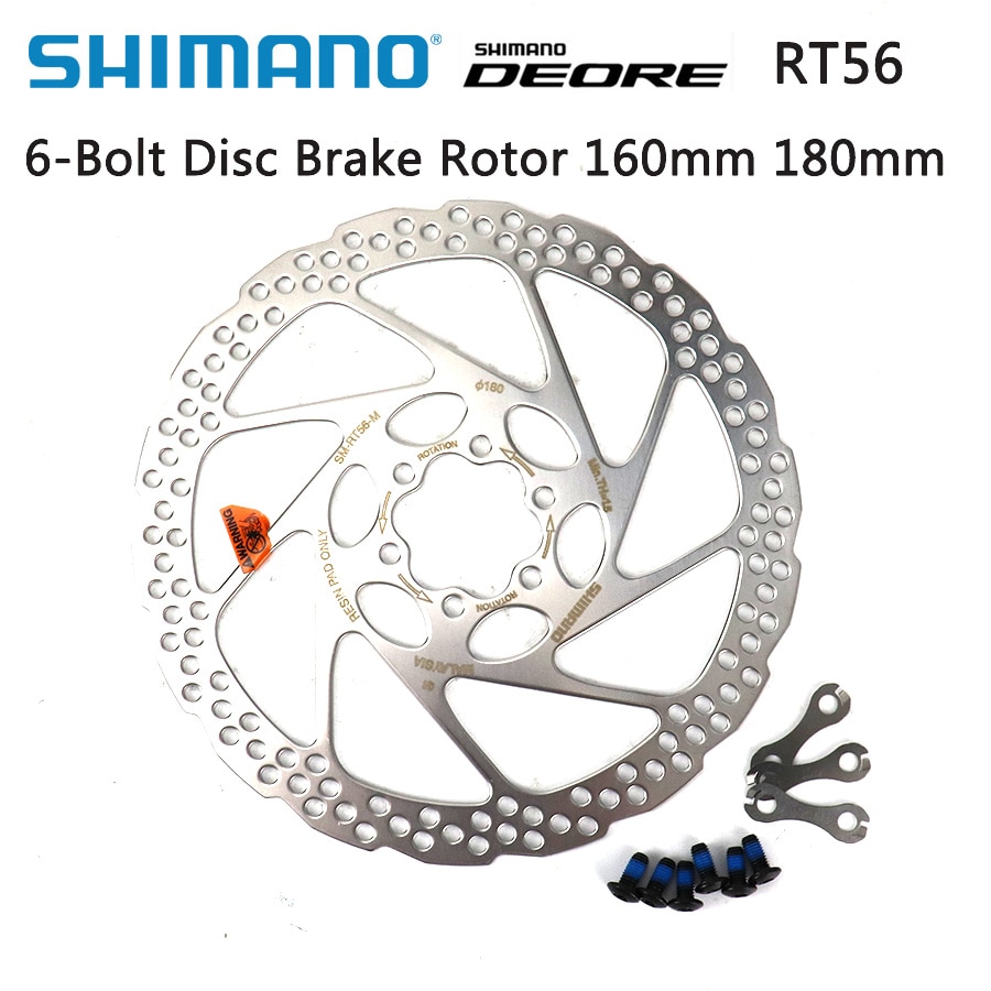 Shimano Deore SM-RT56 Remschijf 6 Bolt Mountainbikes Disc M610 RT56 M6000 Remschijf 160Mm 180Mm Mtb fiets Accessoires